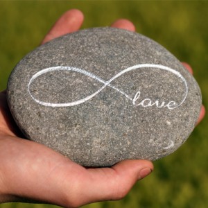 Endless love gravure steen